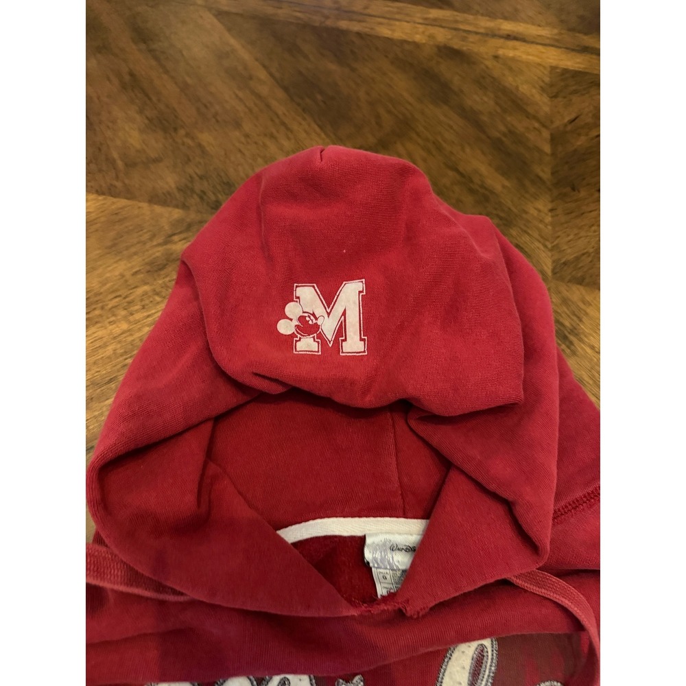 Walt Disney World Mickey Mouse 1928 Red Hoodie Pullover Sweatshirt Mens Large - Picture 8 of 8